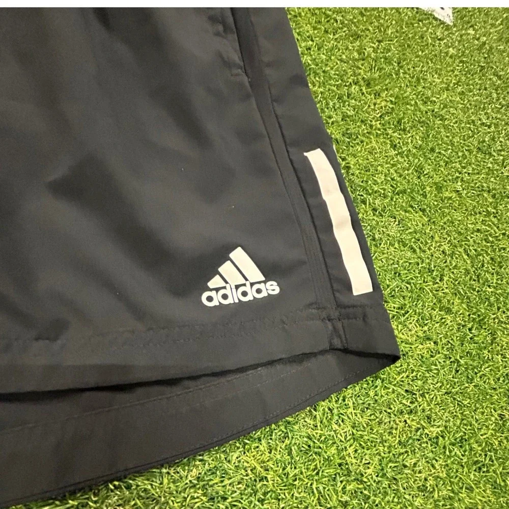Adidas Men Black Running Short 5 Inch Inseam XL Reflective Athletic Gym Training